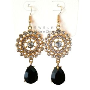 Elegant Champagne Dangle Earrings